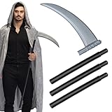 Boland 00577 - Sense zerlegbar, Länge 101 cm, Schwarz-Grau, mehrteilig, Waffe...