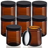 Belle Vous 8er Pack Cremedosen zum Befüllen - 8x Apothekerglas Salbentiegel...