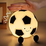 YISUN Fussball Nachtlicht, Nachtlicht Kinder, Tragbares Fußball Nachtlicht mit...