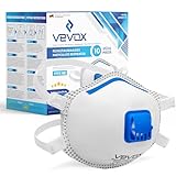 VEVOX® FFP3 Atemschutzmasken - Im 20er Set - mit Komfort Plus Abdichtung -...