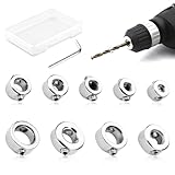 9pcs Tiefenanschlagringe Set, Bohrer Tiefenanschlag, Präzise Stellungsregler...