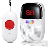 Pakinui Notrufknopf für Senioren, Notruf Armband mit Digitalanzeige, Kabellos...