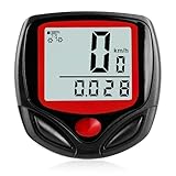 Digitaler Kabelloser Geschwindigkeitsmesser für Fahrrad, Drahtlos Fahrradtacho,...