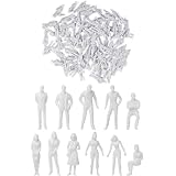 SURALIN 100 Stück Miniaturfiguren, Modellfiguren im Maßstab 1:75, weiße,...