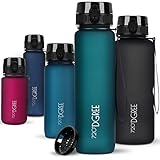 720°DGREE Trinkflasche 1l Sport “uberBottle“ softTouch +Sieb - BPA-Frei -...