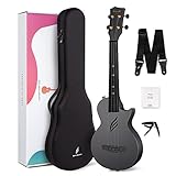 Enya Konzert Ukulele Nova U 23 Zoll Kohlefaser Anfänger Ukulelen Set mit Tasche...