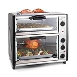 oneConcept All-You-Can-Eat Doppel-Backofen - elektrischer Backofen, zwei...