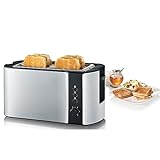 SEVERIN Automatik-Langschlitztoaster für 4 Toastscheiben, Toaster...