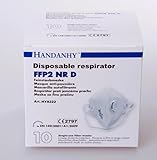 SESCO FFP2 NRD Zertifizierte Einweg-Atemschutzmaske mit Ventil und Kopfband,...