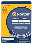 Norton Virenscanner Programm / Security Deluxe 5 Geräte / 1 Jahr - DOWNLOAD -...