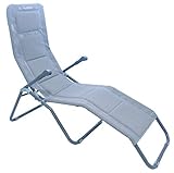 Meerweh 20026 Garten/Bäderliege, Aluminium, extra Hoch, Sitzhöhe 43 cm, Grau,...