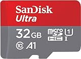 SanDisk Ultra 32 GB microSDHC Memory Card + SD Adapter with A1 App Performance...