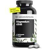 Premium Magnesiumcitrat – 365 Kapseln – Hochdosiert: 2320mg (davon 360mg...