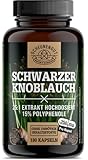 Schwarzer Knoblauch -1500mg je Tagesdosis- WICHTIG: 25:1 Extrakt (=37500mg...