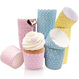 Cupcake Wrapper, 150 Stück Muffinförmchen Papier Cupcake Liner Fall Wrapper...