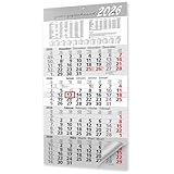 4 Monatskalender 2026 Wandkalender mit Schieber – Kalender 2026 Wandkalender...