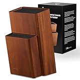 ENOKING Messerblock Aus Akazienholz Mit Abnehmbaren Kunststoffborsten -...