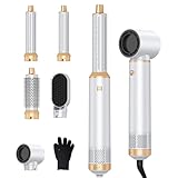 Haarstyler 5 in 1,1000W Haartrockner, Professioneller Hairstyler Föhn, 30 mm...