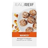 Raureif Bio Energy Balls (Mango) - 100g | Vegan | Nur 3 Zutaten: Mango, Datteln...