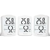 hoyiours Innen Hygrometer Thermometer 3-Set Thermo-Hygrometer Innen Thermometer...