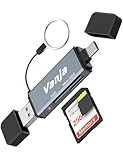 Vanja SD Kartenleser USB C, Triple-Stecker High-Speed USB Micro SD...