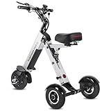 TopMate ES33 Elektro Dreirad für Erwachsene mit Sitz, Leichter Elektro-Dreirad...