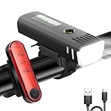 Tatopa Fahrradlicht Led Set Fahrradlichter | USB Wiederaufladbare Fahrrad Licht...