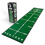 PGA Tour 8ft Deluxe Golf Putting Matte Indoor Golf Matte Mit Trainingsanleitung...