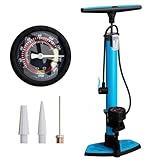 unycos - Fahrrad-Fußpumpe (160 PSI/11 Bar), Tragbare Luftpumpe mit...