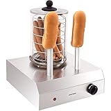 Syntrox Germany Profi Hot Dog Maker HDM-2 mit 450W Edelstahlgehäuse und...