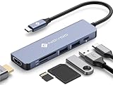 NOVOO USB C Hub 4K@60Hz HDMI USB C Adapter MacBook Adapter mit 100W PD,4K 60Hz...