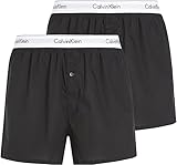Calvin Klein Herren 2p Slim Fit Hipster, Schwarz (Black/Black), Small