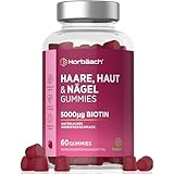 Haut Haare Nägel Gummies | 5000μg Biotin Gummibärchen mit Vitamin C, E, Jod,...