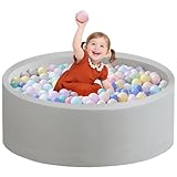 Zedachica Bällebad Baby 90Cmx30Cm Schaumstoff Bällebad Kinder Rund Bällebad...