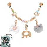 Auirshiky Kinderwagenkette aus Holz für Babys, Baby Wagenkette mit...
