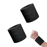 Olakin Schweißbänder[2 Stück], Sport Wristbands Gelenkband aus Baumwolle,...