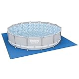 Bestway Flowclear™ quadratische Bodenplane, 488 x 488 cm, für Aufstellpools...