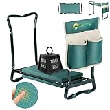 Sekey Höhenverstellbare Kniebank für Gartenarbeit Belastbarkeit 160KG,...