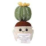 lasuroa Gehäkelter Kaktus, 11cm Lustige Kartoffel Mexikanischer Fiesta-Kaktus...