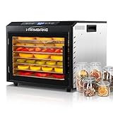 VarmBake Dörrautomat Edelstahl 7 Etagen, 0.56㎡ Dörrfläche, 30-90℃...