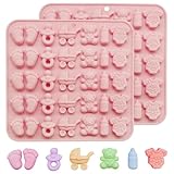 2 Stück Schokoladenformen für Babypartys, antihaftbeschichtetes Silikon,...