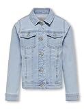 ONLY Mädchen Konsara Light Blue Dnm Jacket Noos Jacke, Light Blue Denim, 134 EU