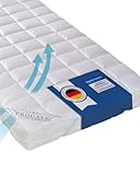 PROCAVE® Matratzenschoner 90x200 cm Topper | Molton Matratzenauflage mit 4...