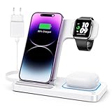 DUMTERR 3 in 1 Apple Ladestation für Apple Watch und iPhone iPod, iPhone...