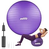 EDIFIT, Gymnastikball, 55, 65 und 75, Pezziball, Einschließlich Inflator,...