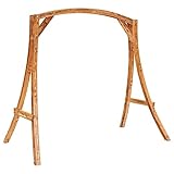 vidaXL Bugholz Schaukelgestell Holzgestell Gestell Rahmen für Hollywoodschaukel...