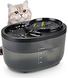 Hixava Trinkbrunnen für Katze Katzenbrunnen,Ultra Silent 2.5L Katze...