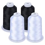 Simthread Maschinenstickgarn 5000M Spulen Set Polyester Stickgarn für...