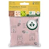 GRÜNSPECHT Traubenkern-Kissen 12x12cm, Wärmekissen für Babys & Kleinkinder,...