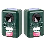 2 x Sparpack - VOSS Sonic 2000 | Ultraschall Abwehr & Tier-Vertreiber mit Solar,...